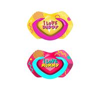 Canpol babies Neon Love A 0-6m tétine Pink 2 pcs