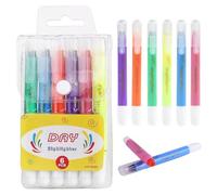 CANRNYACBZ Surligneur Gel, 6 Couleurs Surligneurs Gel Fluos, Pas de Saignement, Marqueurs et Surligneurs, Art Surligneur pour Bible Chretienne, pour Surlignage, Soulignage, Etudes à l’Ecole