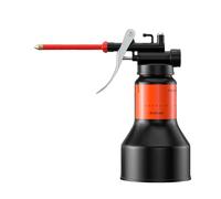 CANSE D'HUILE transparente - 350 ml, huile de lubrification à haute pression, huile de pompe à main | Pulvérisateur de lubrification avec bec droit pour la maintenance des outils garage et atelier