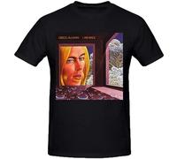 CANSIKA Gregg Allman Laid Back Custom T Shirts Design Round Neck Men's Man Black L