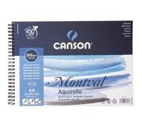 Canson-Infinity Album spiralé Montval – 12 feuilles papier aquarelle 300 g A4 petit côté