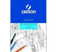 Canson-Infinity - Bloc calque A4 25 feuilles 90/95 g/m² transparent (Réf.200757203)