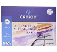 Canson 402393 Papier pour aquarelles 6 pages