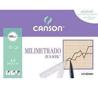 Canson 406323 Papier millimétré 12 pages