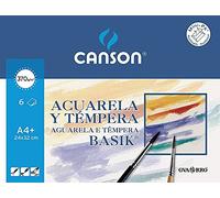 Canson 406347 Papier pour aquarelles 6 pages