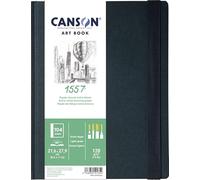 CANSON Art Book 1557 - Carnet format portrait 104 pages 21.6x27.9cm papier dessin grain léger 120g/m², extra blanc