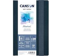 CANSON Art Book Montval - Carnet format portrait 48 pages 14x21.6cm papier aquarelle grain fin 300g/m²