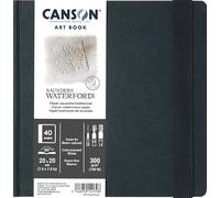 CANSON Art Book Saunders Waterford - Carnet format paysage 40 pages 20x20cm papier aquarelle grain fin 300g/m²
