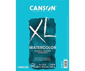 CANSON - Art Graphique - Papier Illustration - Extra Lisse - 200g/m² - Bloc Collé Petit Côté - A3-29 -7x42cm - Blanc - 12 Feuilles