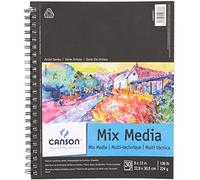 Canson Artist Series Bloc de Support de Mélange, 9 "x 12", Reliure avec Câble Latéral, 30 Feuilles