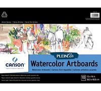 Canson Artist Series Plein Air Papier aquarelle pliable 30,5 x 40,6 cm 10 feuilles - Papier d'artiste pour adultes et étudiants - Aquarelles, supports mixtes, marqueurs et journal d'art