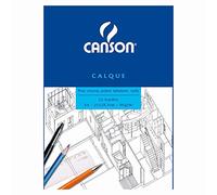 CANSON Bloc 25 feuilles calque transparent A4 90/95 g