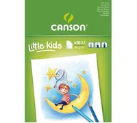 Canson-Infinity Bloc papier à dessin Kids A3 (29,7 x 42 cm) 30 feuilles 90 g/m² Blanc