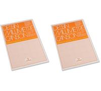 CANSON - Bloc 50 feuilles de papier millimétré bistre A3-90g/m² (Lot de 2)
