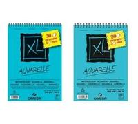 CANSON XL Aquarelle - Album spiralé 30 feuilles A4 300g/m² - Blanc