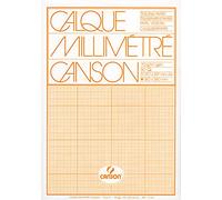 CANSON - Bloc calque millimétré, format A4, extra transparent,70/75 g/m2