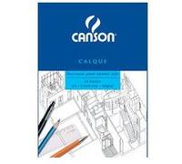 CANSON Bloc calque transparent, 25 feuilles, 90/95 g/m2, A4 Transparent G