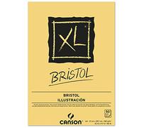 CANSON Bloc croquis Collé petit côté "XL Bristol" A4 180g Très Lisse Blanc