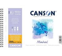 CANSON Bloc d'aquarelle "Montval" 135 x 210 mm 300 g/qm 12 feuilles