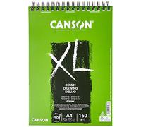 CANSON Bloc de 50 feuilles Croquis et Dessin XL Spirale A4 160g Blanc