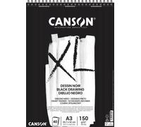 CANSON Bloc de croquis et d'études XL Black DIN A3 noir 40 feuilles