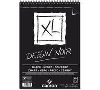 CANSON Bloc de croquis et d'études XL Black DIN A4 noir 40 feuilles