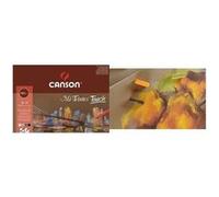 CANSON Mi-Teintes Touch - Bloc 12 feuilles de papier pastel A3 - 350g/m² - 4 couleurs assorties
