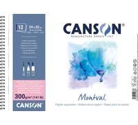CANSON Bloc de papier à dessin "Montval" 160 x 284 mm 300 g/qm