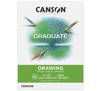 Canson Bloc de papier, blanc, 22,9 x 30,5 cm