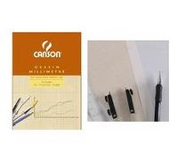 CANSON Bloc de papier millimétré, A4, 90g, bleu Bleu G