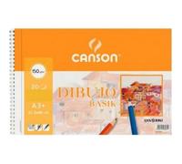 Canson Bloc-Notes Basik Lisse Microperforé 150 G 20 Volets 10 Unités Spirale (32,5 X 46 Cm)
