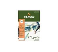 CANSON 'C' à Grain - Bloc 30 feuilles de papier dessin A5 - 224g/m² - Blanc naturel