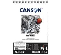 CANSON Bloc papier dessin spiralé 'The WALL', A4, 200 g/m2