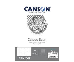 CANSON - Boîte 250 feuilles de papier calque satin A4-110g/m²