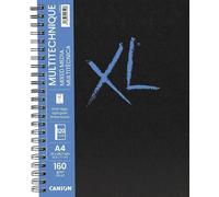 Canson Book Wire Bound Long Side XL Mixed Media Carnet de croquis 60 A4 160 g Portrait