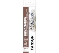 CANSON Bookmarks Mi-Teintes - Boîte 30 marque pages dessin et pastel à personnaliser 5x19cm grain fin 160g/m²