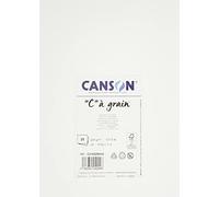 CANSON "C" à Grain - 25 feuilles de papier dessin - Grain fin - A4 - 224g/m² - Blanc naturel