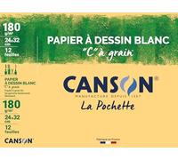 Papier dessin C à grain Canson - 24 x 32 cm - 12 feuilles G