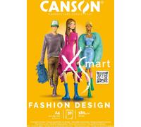 CANSON C32250P000 Bloc à dessin Fashion - A4, 30 feuilles, 180 g/qm, blanc