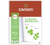 Canson 180g Cahier 24 x 32 cm 48 pages + intercalaires de protection Blanc
