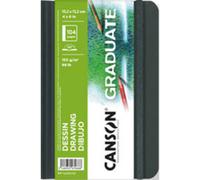 CANSON Carnet à croquis GRADUATE DRAWING, 279 x 356 mm, noir