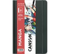 CANSON Carnet à croquis GRADUATE Manga, 216 x 279 mm, noir