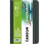 CANSON Carnet de croquis GRADUATE DRAWING 102 x 152 mm noir 52 feuilles