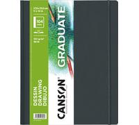 CANSON Carnet de croquis GRADUATE DRAWING 279 x 356 mm noir 52 feuilles