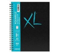 CANSON XL Art Book - Carnet spiralé 68 pages - Papier aquarelle - Grain fin - 21 x 29,7 cm - 300g/m² - Blanc