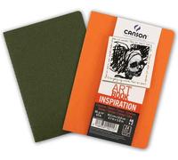 [C400100275] CANSON Jeu de 2 carnets esquisse Art Book Inspiration A4 Orange ...