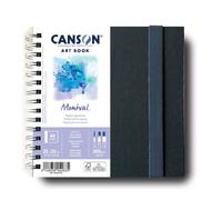 Canson Carnet spiralé Montval - Papier aquarelle 300 g/m² 20x20 cm 48 p. blanc