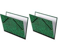 CANSON - Carton à dessin Studio - 2 élastiques - 26 x 33 cm - Vert Annonay (Lot de 2)