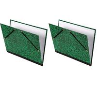 CANSON - Carton à dessin Studio - 2 élastiques - 28 x 38 cm - Vert Annonay (Lot de 2)