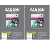 CANSON Digital - Everyday Matte DS - Boîte 50 feuilles de papier photo mat double face A4-170g/m² (Lot de 2)